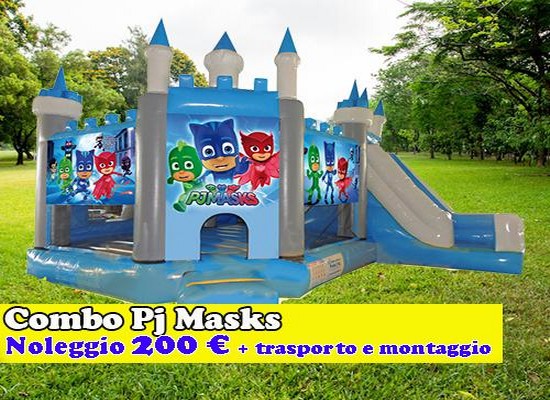 gonfiabile pj masks roma