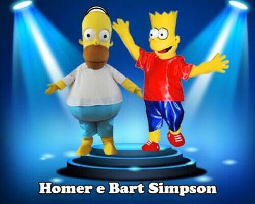 noleggio_mascotte_bart_homer_simpson