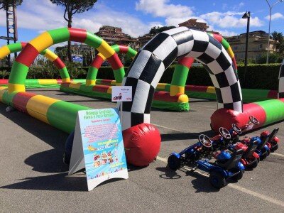 noleggio pista kart gonfiabile roma